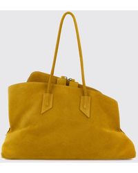The Attico - La Passeggiata Suede Calfskin Shoulder Bag - Lyst