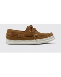 Camper - Runner Suede Boat Loafers - Lyst