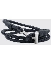 Tom Ford - Multi-Strand Woven Calfskin Leather Bracelet With Logo - Lyst