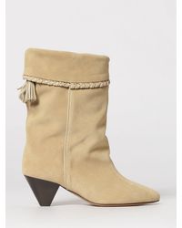 Isabel Marant - Dalby Suede Ankle Boots With Tassels - Lyst