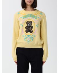 Moschino - Teddy Bear Jacquard Logo Crewneck Jumper - Lyst