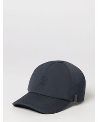 Brunello Cucinelli - Cotton Twill Baseball Cap With Monili Embellishment - Lyst