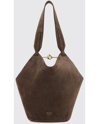 KHAITE - Lotus Suede Bag - Lyst