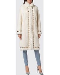 Philipp Plein - Studded Single-Breasted Mink Fur Coat - Lyst
