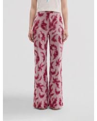 MACCAPANI - Easy Flared Trousers - Lyst