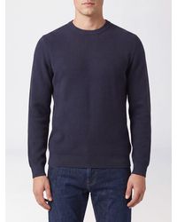Zanone - Pull Slim À Col Rond En Pure Laine Vierge Avec Bords Côtelés - Lyst