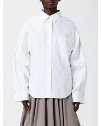 Balenciaga - Cotton And Silk Poplin Shirt - Lyst