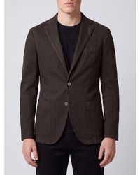 Santaniello - Single-Breasted Cotton Blazer With Patch Pockets And Logo - Lyst