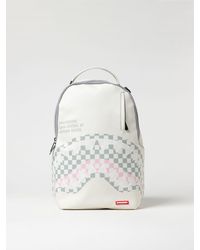 Sprayground - Zaino Cream Check Shark Central - Lyst