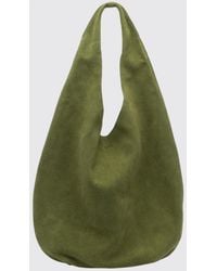 A.P.C. - Le Neige Suede Leather Shoulder Bag With Rounded Shape And Flat Handle - Lyst