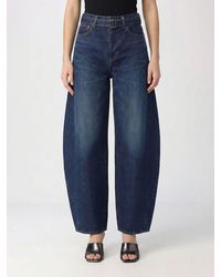 Sacai - Baggy Cotton Denim Jeans - Lyst