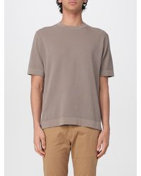 Kangra - Cotton Crew Neck Pullover - Lyst