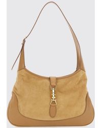 Gucci - Jackie 1961 Medium Grained Leather Shoulder Bag With Piston Closure - Lyst