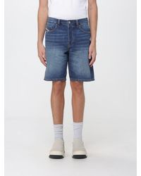 DIESEL - 5-Pocket Knee-Length Cotton Denim Jean Shorts - Lyst