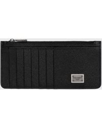 Dolce & Gabbana - Dolce &Amp Gabbana Grained Leather Credit Card Holder - Lyst
