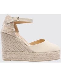Castañer - Carina High-Wedge Canvas Platform Espadrilles With Ankle Tie - Lyst