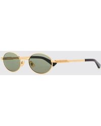 Bottega Veneta - Metal Sunglasses - Lyst