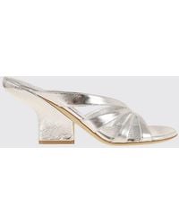 Dries Van Noten - Laminated Leather Mules - Lyst