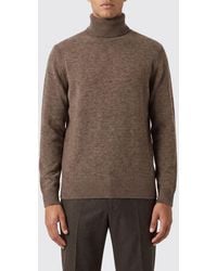 Ballantyne - Long-Sleeved Bouclé Effect Wool-Blend Turtleneck Jumper - Lyst