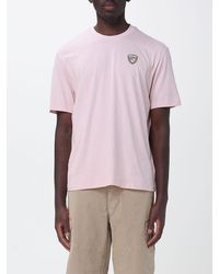 Blauer - Basic Cotton T-Shirt With Logo - Lyst