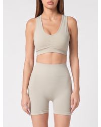 Philipp Plein - Technical Stretch Fabric Crop Top - Lyst