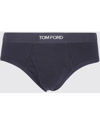 Tom Ford - Contrast Logo Waistband Stretch-Cotton Briefs - Lyst