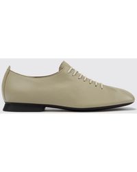 Camper - Casi Myra Smooth Leather Low-Heel Lace-Up Shoes With Round Toe - Lyst