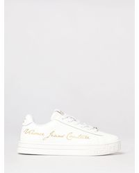 Versace Jeans Couture - Leather Sneakers With Logo - Lyst