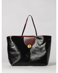 Versace - Vivian Waxed Cotton And Leather Tote Bag With Medusa Logo - Lyst