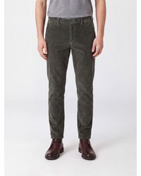 Briglia 1949 - Slim Fit Cotton Velvet Chino Trousers - Lyst