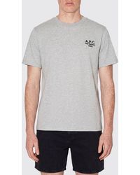 A.P.C. - T-Shirt With Mini Logo - Lyst