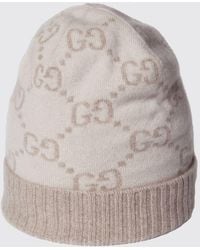 Gucci - Gg Monogram Pure Cashmere Beanie With Cuff - Lyst