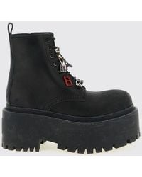 Balenciaga - Strike Platform Ankle Boots With Charms - Lyst