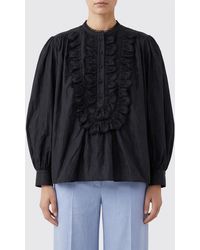 Chloé - Chlo&Eacute Silk Blend Blouse With Ruffles - Lyst