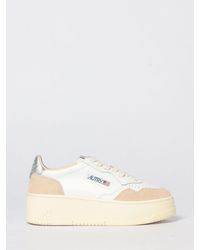 Autry - Medalist Platform Low Leather Sneakers - Lyst