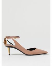 Tom Ford - Leather Slingbacks With Charm - Lyst