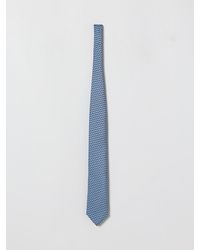 ZEGNA - Silk Tie With All-Over Palm Trees Print - Lyst