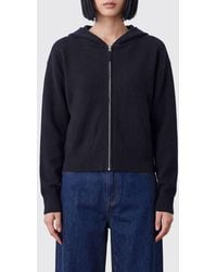 Allude - Wool And Cashmere Knit Hooded Cardigan With Zip Closure - Lyst