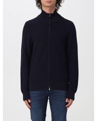 BOSS - Pure Wool Full-Zip Turtleneck Cardigan With Dropped Shoulders - Lyst