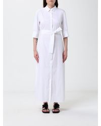 Max Mara - Cotton Blend Chemisier Dress - Lyst