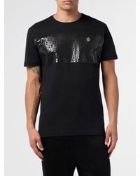 Billionaire - Slim Fit Cotton T-Shirt With Contrasting Logo On The Chest - Lyst