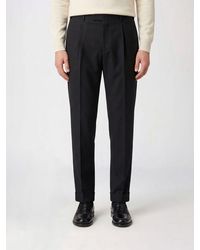 PT01 - Stretch Virgin Wool Tailored Trousers - Lyst