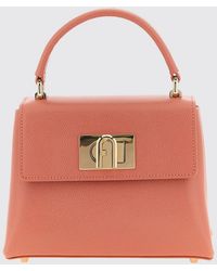 Furla - 1927 Mini Grained Leather Top Handle Bag With Removable Strap - Lyst