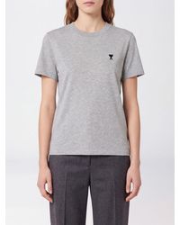 Ami Paris - Cotton Logo T-Shirt - Lyst
