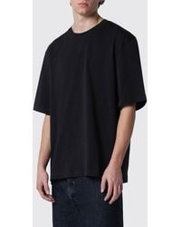 Studio Nicholson - Relaxed Fit Cotton Crewneck T-Shirt With Back Logo - Lyst