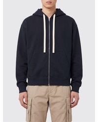 Jil Sander - Two-Tone Pure Cotton Zip-Up Hoodie - Lyst