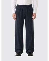 Barena - Wide-Leg Virgin Wool Stretch Pinstripe Trousers - Lyst