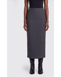 Jil Sander - High-Waisted Stretch Virgin Wool Midi Pencil Skirt - Lyst