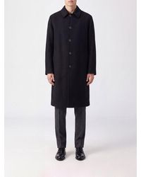 MM6 by Maison Margiela - Single-Breasted Long Wool Coat - Lyst