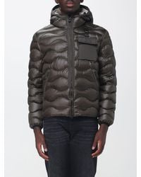Blauer - Water-Repellent Quilted Nylon Hooded Down Jacket With Logo - Lyst